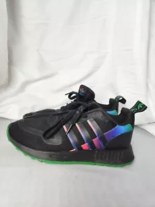 Adidas, boy's, shoes, size 4.5, black, green soles - Picture 1 of 16
