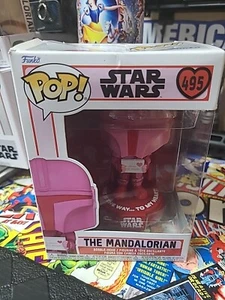 Funko Pop! Star Wars The Mandalorian Valentine's Day Pink This Is The Way 495 - Picture 1 of 6