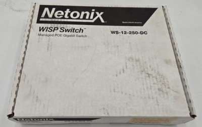 Netonix - WS-12-250-DC - Netonix 12-Port Managed PoE Switch + 2SFP Uplink Ports - Image 1 of 2
