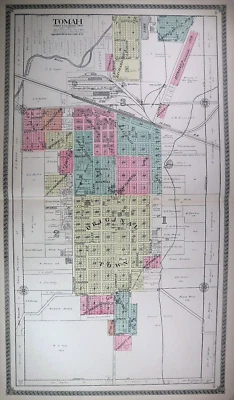 Old 1915 Plat Map ~ TOMAH & LA GRANGE Twps., MONROE Co., WISCONSIN (XLG17x29) - Image 1 of 3