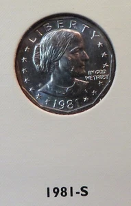 Dólar Susan B Anthony 1981-S sin circular MS/BU - Imagen 1 de 2