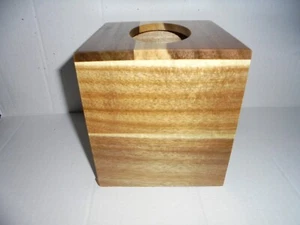 BAMBOO SQUARE TISSUE BOX COVER - Picture 1 of 5