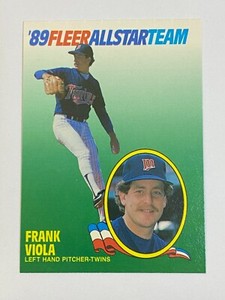 ⚾ 1989 Fleer Baseball All Star Insert #12 Frank VIOLA ⚾