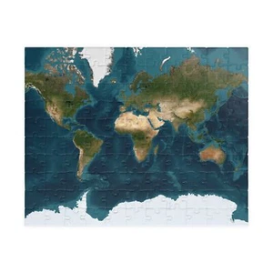 🌍 Puzzle Mappa del Mondo - Puzzle Terra in scala con terreno satellitare per tutte le età - Foto 1 di 4