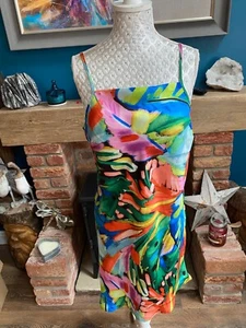 Ladies BNWT Next Brightly Coloured Chemise Nightdress & Matching Pants Size 14 - Picture 1 of 7