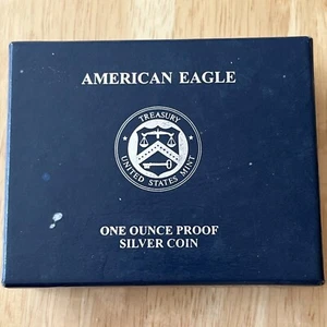 1994 P Philadelphia American Silver Eagle 1ozt Proof Bullion Coin w Box and COA - Picture 1 of 5