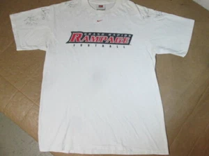 GRAND RAPIDS RAMPAGE Signature of 11 Football Players NIKE T Shirt "AFL League" - Picture 1 of 12