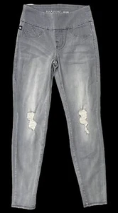 Rock & Republic RX Fever Gray Pull On Slimming Denim Jeans Leggings 4 M - Picture 1 of 5