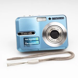 *TESTED* Samsung S760 Camera Digital 7.2MP Megapixels 3x Wide Optical Zoom Blue - Photo 1 sur 16