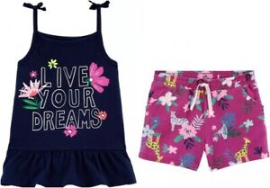 NEW 2pc CARTER'S Live Your Dreams Swing Top SHIRT & SHORTS Outfit Size 4T NWT