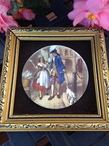 Vintage Hand Made Enamel Plaque On Copper By P.G. Collins England Cover