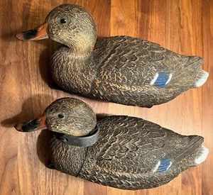 (2) Vintage Carry-Lite Mallard Duck Decoy Hens - Picture 1 of 3