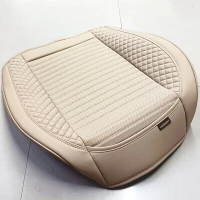Car Front Seat Cover Full Surround Cushion Protector PU Leather Breathable Pad - Image 1 of 4