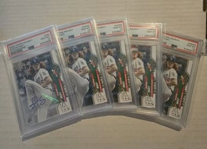 2020 Topps Holiday Dustin May PSA 10 Rookie Autograph Set + SSSP, SSP, SP, Base - Picture 1 of 6