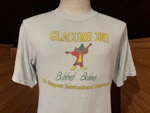 T-shirt vintage anni 2000 Glacurh Bibbidi Bobbidi Cenerentola’s Mouse NACURH M - Foto 1 di 4