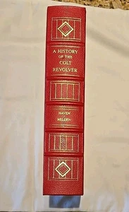 A HISTORY OF THE COLT REVOLVER By HAVEN & BELDEN Leather NRA Gun Book 22K Gold - Picture 1 of 6