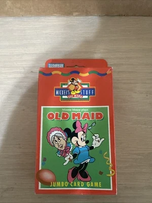 Minnie Mouse Plays Old Maid Jumbo Card Game Parker Brothers 1994 Disney  New - Image 1 of 4