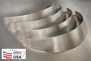 Universal Metal Fender Flares Style 2: 4" Wide, 4-piece set (hand-made) - Picture 1 of 6