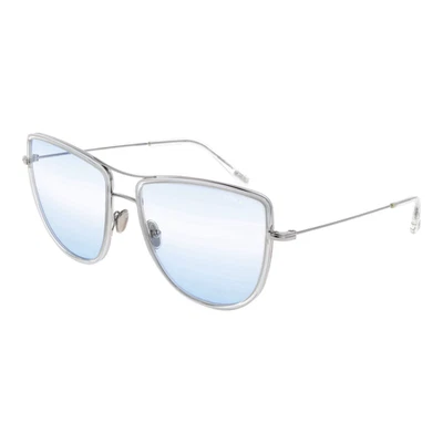 Gafas de sol Tom Ford FT0759 16W 59mm para mujer plateadas cuadradas azules degradadas Foto 1 de 4