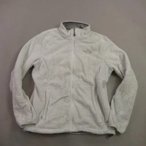 North Face Jacket Womens Medium Long Sleeve Full Zip Outdoors Casual White - Picture 1 of 10