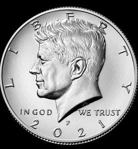 Moneda de medio dólar BU Kennedy 2021-P gema revestida de OBR envío rápido - Imagen 1 de 9