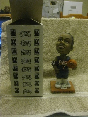 Allen Iverson 76ers 2002 McDonald's Blue Uniform NBA MVP Bobbing Head very good - Image 1 of 4
