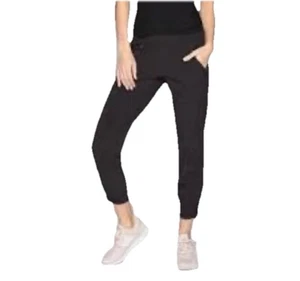 Athleta schwarze Aspire Knöchelhose leicht Reise wandelbar weich Damen 6 - Bild 1 von 12