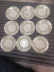 New Set 9 Royal Doulton, TONKIN, Green Indian Tree Design, Saucer Plates, 6” - Picture 1 of 5