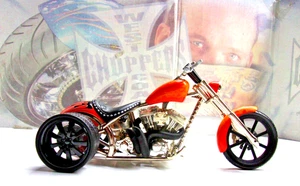 2005  JESSE JAMES WEST COAST CHOPPERS DIABLO SOFT TAIL CUSTOM TRIKE 1:18 SCALE - Picture 1 of 13