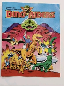 Mini cómic vintage 1987 Dino Riders Arnés El poder de los dinosaurios Inserto - Imagen 1 de 2