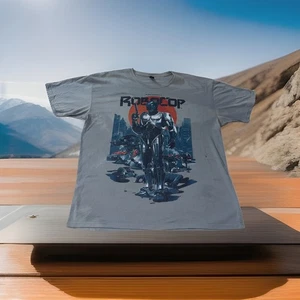 T-shirt uomo grande Lootcrate grigia Alex Murphy Robocop enorme grafica film XL - Foto 1 di 24