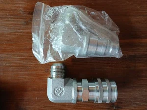 Set of 2 Bobcat 7246795 Hydraulic Male Flat Face Quick Coupler - Picture 1 of 8