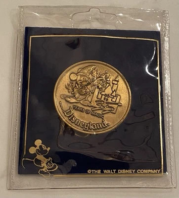 DISNEYLAND 35 Years of Magic 1955-1990 Bronze Coin HAPPIEST PLACE ON EARTH  - Image 1 of 3