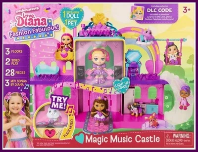 Juego de Castillos Love Diana con Música, Magia y Figuras para Niñas Foto 1 de 4