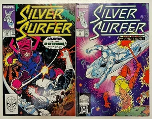 Copper Age Marvel Comics Silver Surfer 2 Key Issues 18 19 High Grade VG/FN - Picture 1 of 1