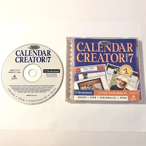 Calendar Creator Version 7 *COMPLETE* PC CD-ROM - Borderbund - Afbeelding 1 van 1