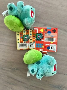 Pokemon Center Japan Petit Bulbasaur Schlüsselanhänger 2 Stck. 4" Plüschpuppe PETIT mit Etikett - Bild 1 von 5