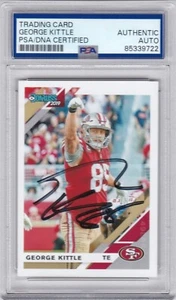PSA DNA GEORGE KITTLE AUTOGRAPHED SIGNED 2019 DONRUSS PHOTO VARIATION 49ERS - Picture 1 of 1