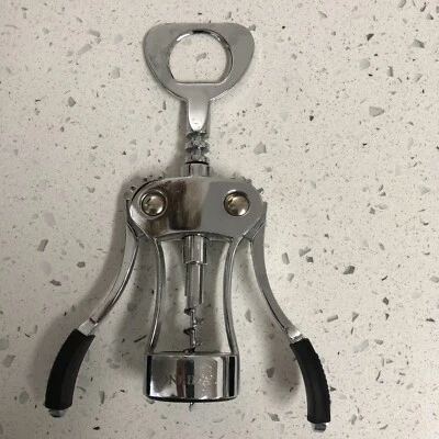 Oneida Wing Corkscrew Wine Bottle Opener. Heavy! Rubber grips - Image 1 of 4