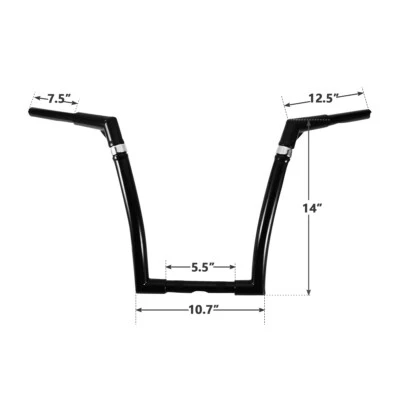Manillar Ape ajustable de 8~18" apto para Harley 1" Sportster Softail Dyna Foto 1 de 4