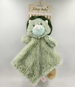 Dinosaur Security Blanket, Baby Boys Shower Gift, Nunu, Lovey, Green L28 - Picture 1 of 4