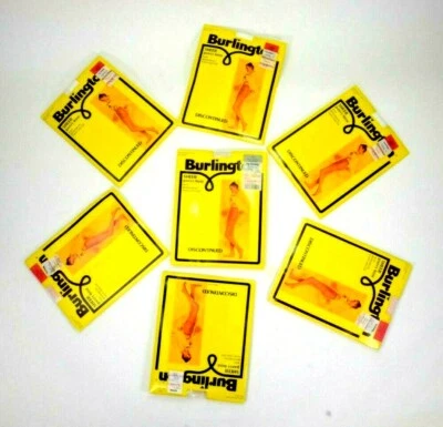 Vintage Burlington Sheer Pantyhose Reinforced Panty & Toe Small Medium Off White - Image 1 of 2