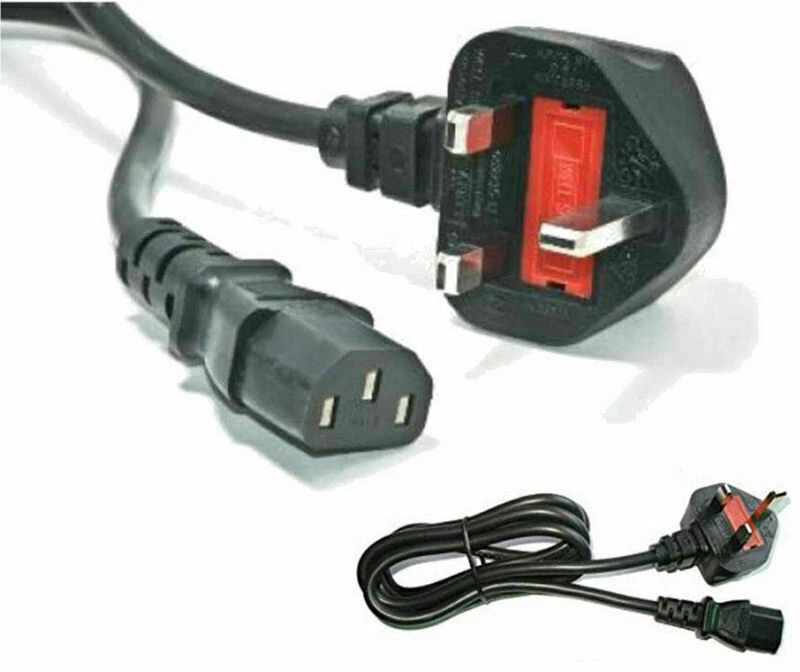 3 Pin UK Kettle Lead Power Cable Plug Cord PC TV for Samsung LG Sony Panasonic - Image 1 of 1