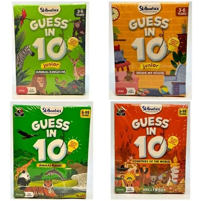 (Lote de 4 Novos) Guess In 10, Jogos de Educação Infantil e Familiar 2-6 Jogadores, Anos Mistos - Imagem 1 de 4