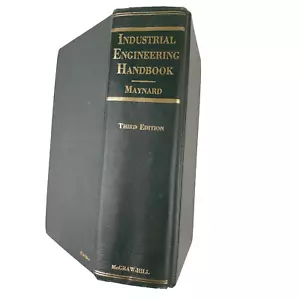 Industrial Engineering Handbook, Third Edition By H.B. Maynard, Vintage HC 1971 - Picture 1 of 10