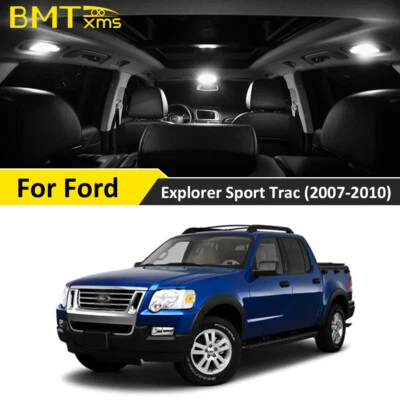 13PCS Interior LED Light White Bulb Kit for 2007-2010 Ford Explorer Sport Trac - Imagem 1 de 4
