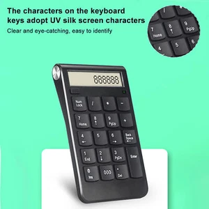 New Wireless Numeric Keypad Portable Mini Number Keyboard USB Accounting Digital - Bild 1 von 24