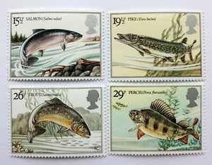 GB 1983 British River Fish SG 1207 - 1210 Mint MNH - see photo (e162a) - Picture 1 of 1