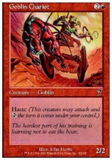 1x Goblin Chariot - Foil NM, English MTG 7th Edition