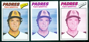 1977 Topps Tom Griffin 10 Karten Progressive Proof 10 Karten Set MT #39 LOA - Bild 1 von 6